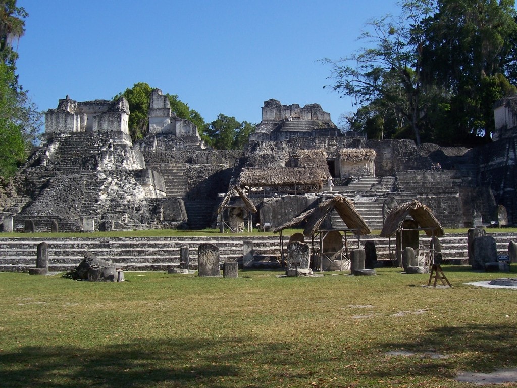Tikal Ceremony Tikal Ruins, Guatemala, Central America, temples