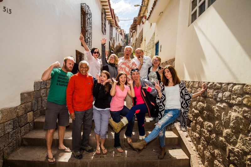 We took a couple "normal" group photos when the tour ended. But, we realized that our group was far too goofy for a "normal" photo. This is what we ended up with.